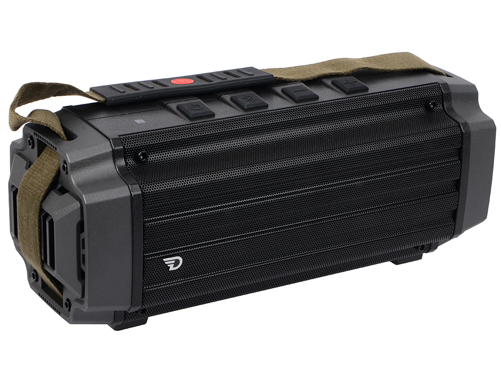 

Портативная колонка DREAMWAVE Tremor graphite 50 Вт, 40-20000 Гц, NFC, микрофон, Bluetooth, IPX5, mini Jack, батарея, USB