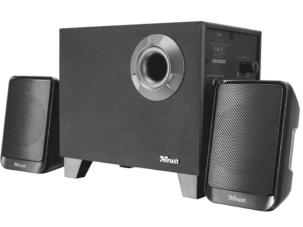 

Колонки Trust Evon 2.1 Black 30 Вт / 20 - 20000 Гц / BT 2.1 / Line-in / 220V