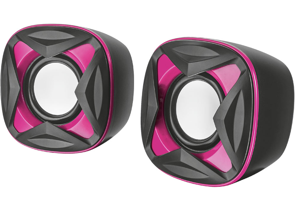 

Колонки Trust Xilo 2.0 Black/Pink 2 х 4 Вт / 150 - 20000 Гц / 3.5 мм / USB