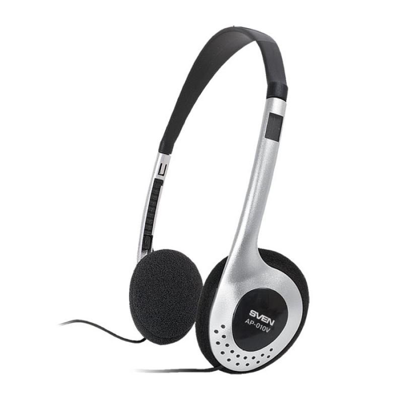все цены на Наушники SVEN AP-010V черный/серебристый онлайн