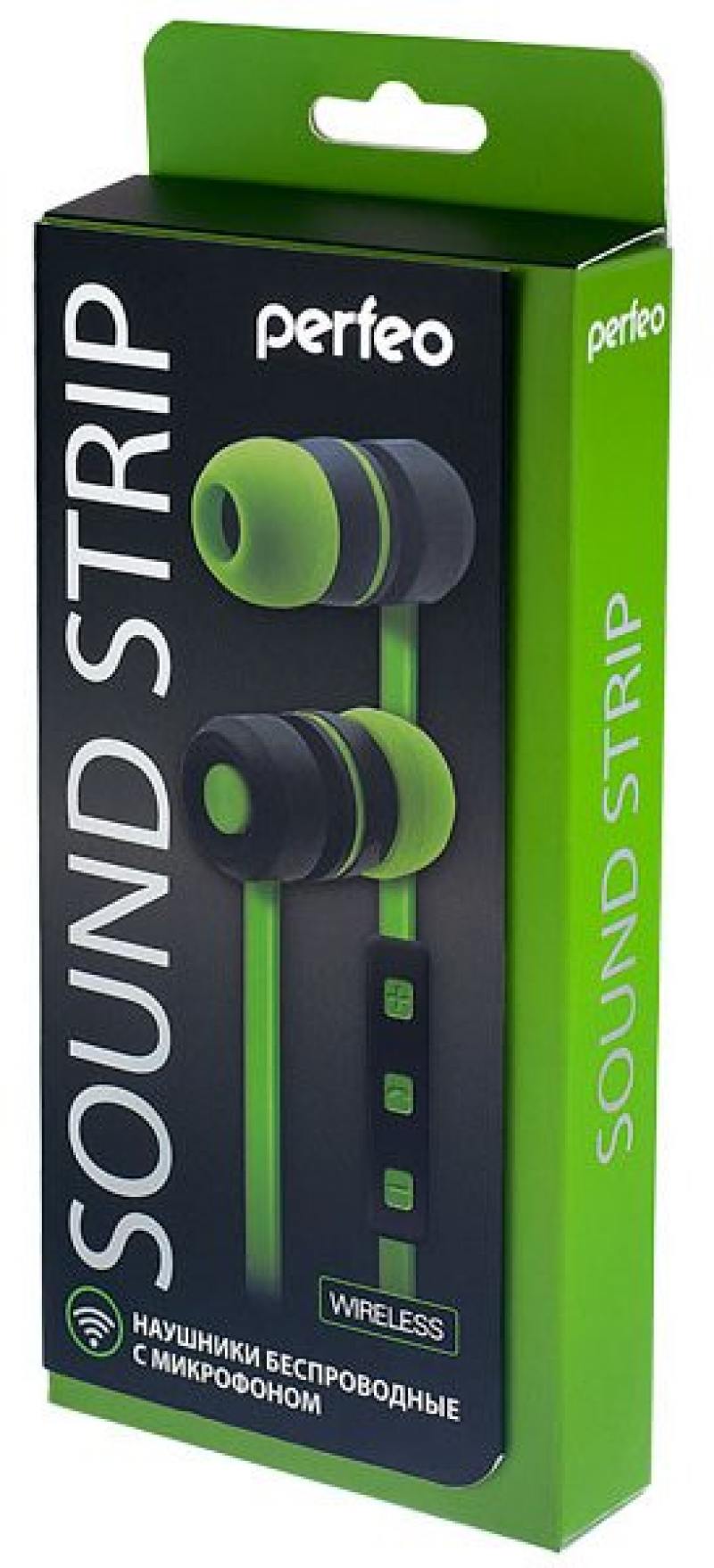 

Гарнитура Perfeo SOUND STRIP Green Беспроводные / Внутриканальные с микрофоном / 20 — 20 000 Гц / 100 дБ / BlueTooth / microUSB