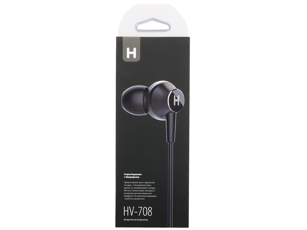 

Наушники (гарнитура) HARPER HV-708 Black Проводные / Внутриканальные с микрофоном / Черный / 20 Гц - 20 кГц / 96 дБ/ Двухстороннее / Mini-jack / 3.5 мм