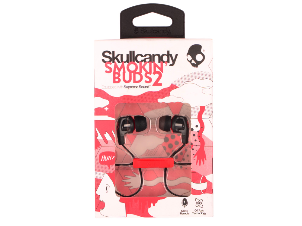 

Гарнитура Skullcandy SMOKIN BUDS 2 Проводные / Внутриканальные с микрофоном / Черный-красный / 18 Гц - 20 кГц / Двухстороннее / Mini-jack / 3.5 мм