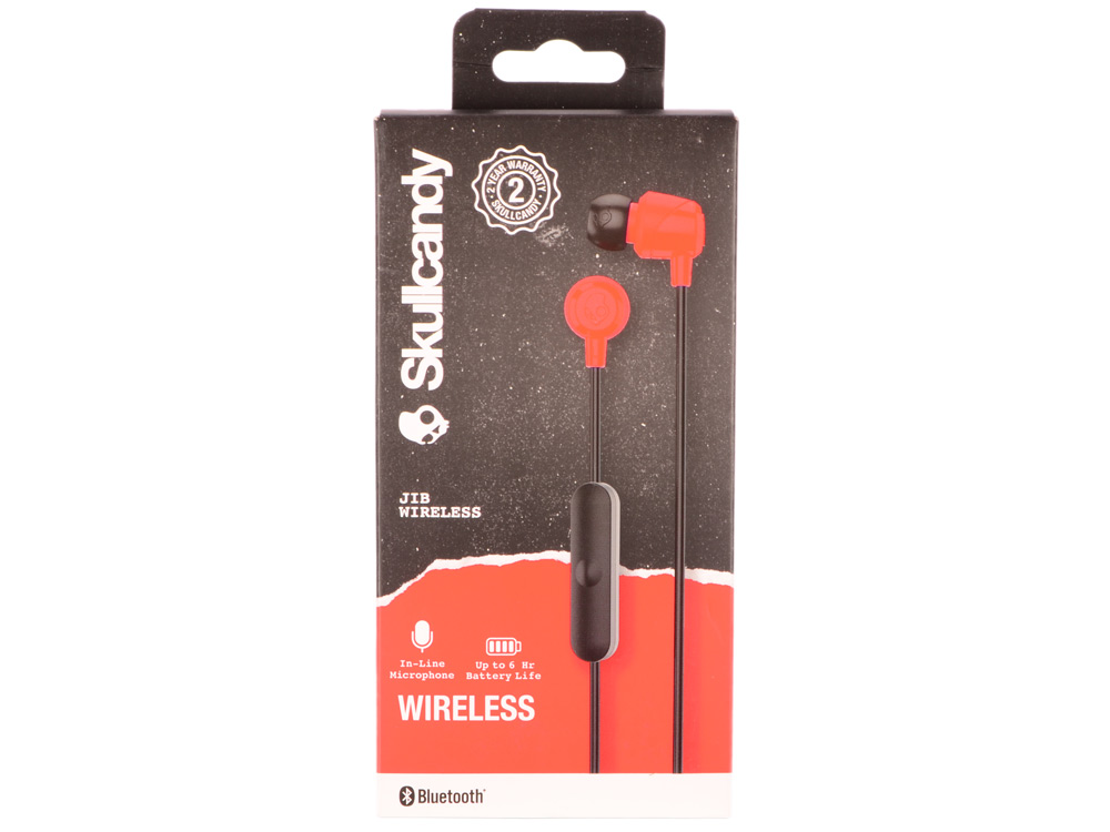 

Гарнитура беспроводная Skullcandy JIB WIRELESS Беспроводная / Вставная с микрофоном / черный / до 6 ч / Bluetooth