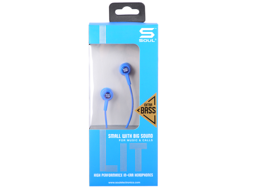 

Гарнитура SOUL LIT Blue Проводные / Внутриканальные с микрофоном / Черный / 20 Гц - 20 кГц / 106 дБ / Mini-jack / 3.5 мм