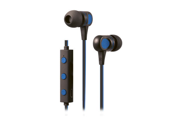 

Беспроводная стереогарнитура Nobby Practic Bluetooth 4.1, металл., син./черн., 001-001