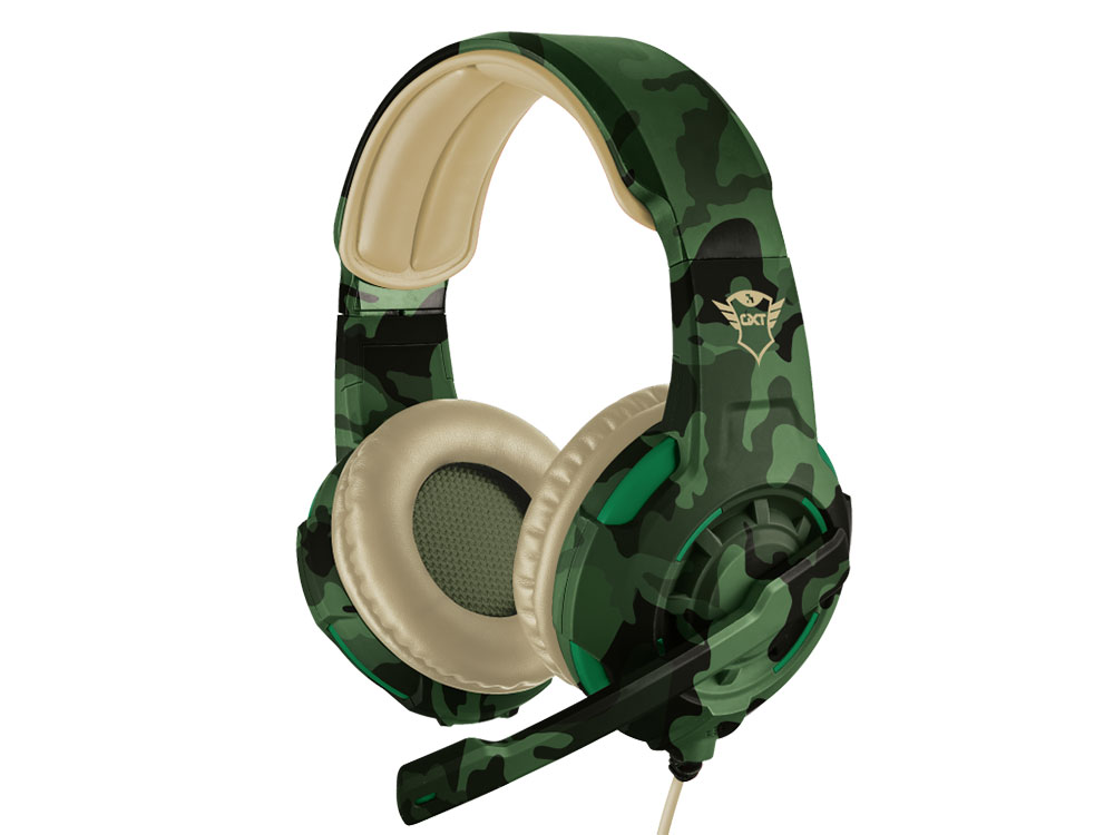 

Гарнитура Trust GXT 310C Radius Green camo Проводные / Полноразмерные с микрофоном / 20 - 20000 Гц / 108 дБ / Одностороннее / miniJack 3.5 мм