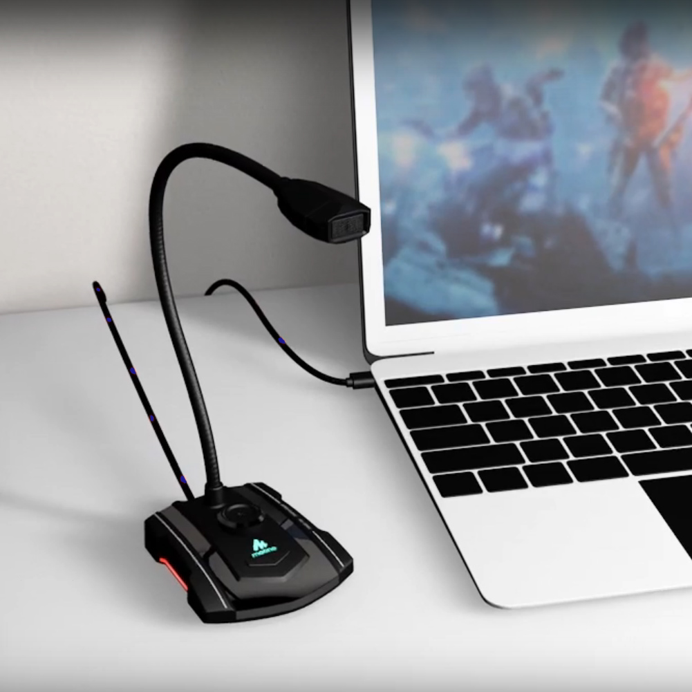 

Микрофон MAONO AU-GM31 (наушники,USB,регул. записи, регул. громк. подсветка)