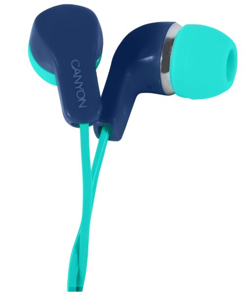 

Наушники (гарнитура) Canyon CNS-CEPM02GBL Blue/Green Проводные / Внутриканальные с микрофоном / 20 - 20000 Гц / 100 дБ / Двустороннее / miniJack 3.5 мм