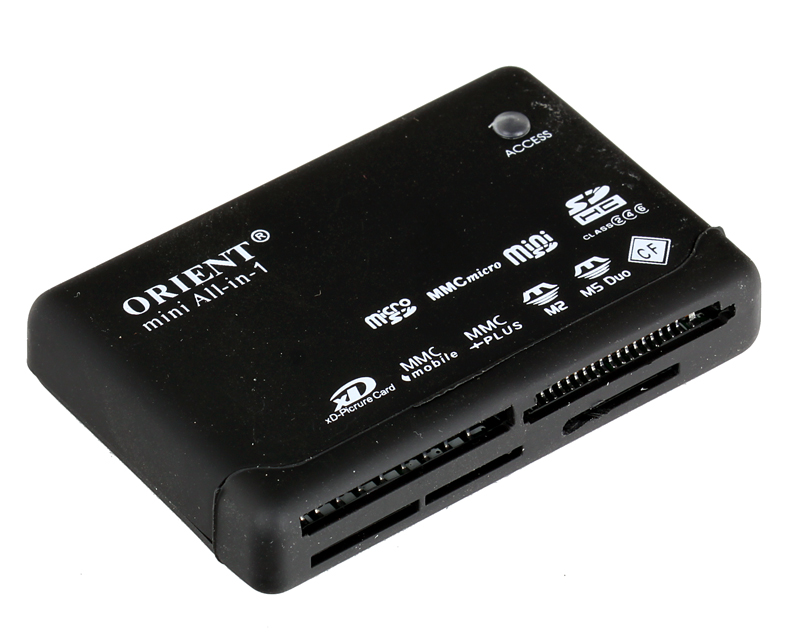 

Картридер Orient Mini CR-02BR Black