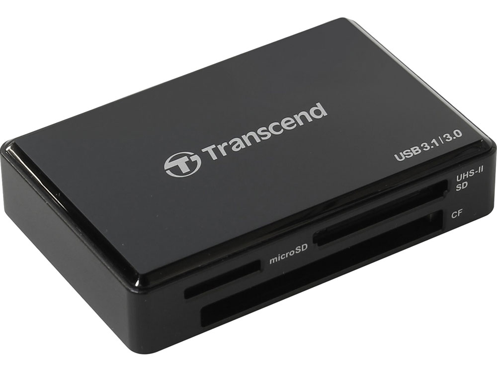 

Картридер Transcend TS-RDF8K USB3.0 ридер для карт SDXC/UDMA7 CF/SD UHS/MSXC черный
