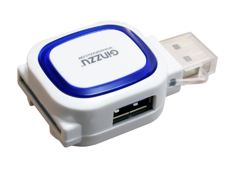 

Картридер универсальный Ginzzu GR-514UW USB 2.0 белый