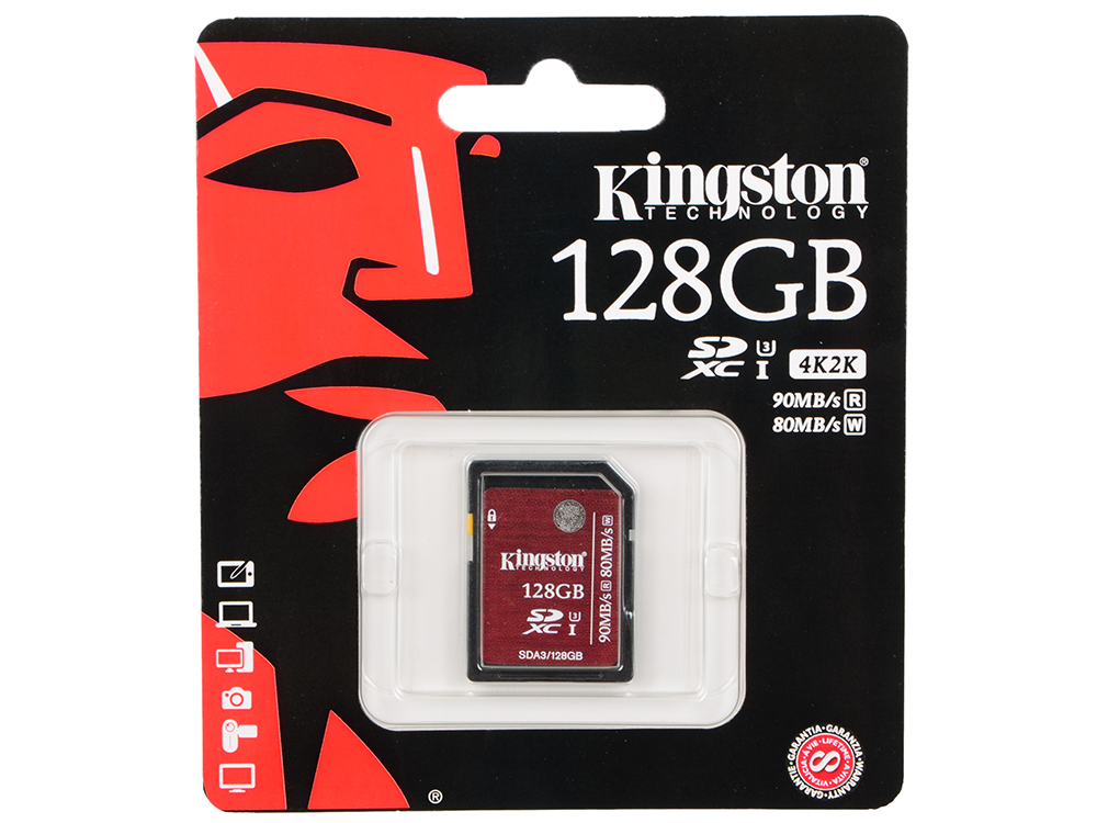 Карта памяти sdxc kingston canvas go plus 128 гб sdg3 128gb