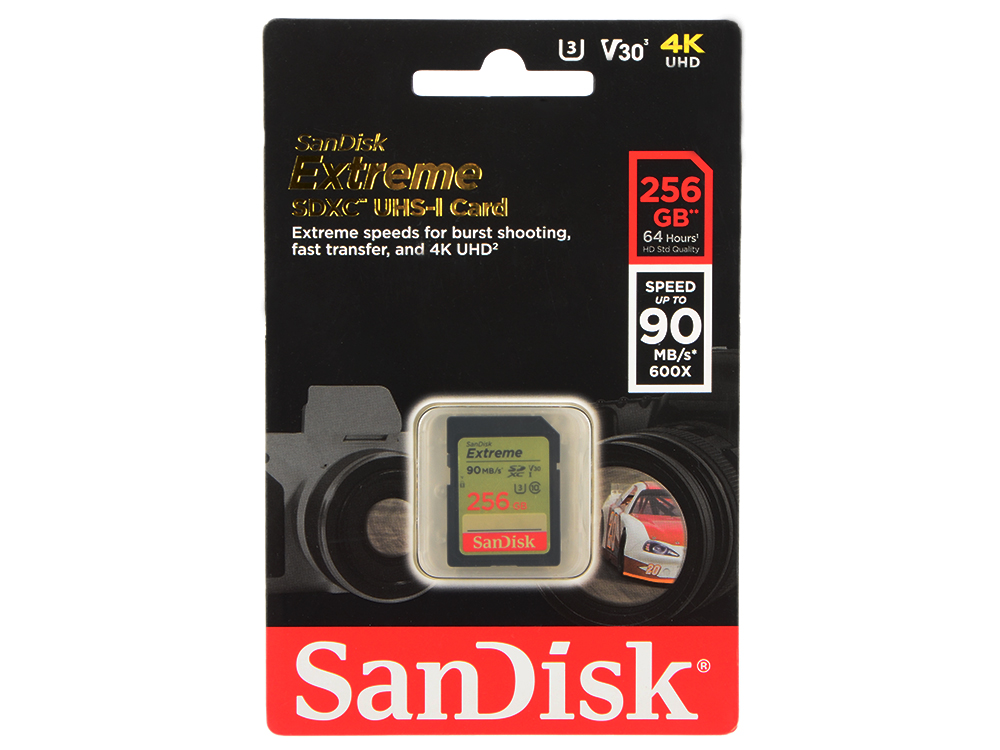 Карта памяти sandisk extreme sdxc 256gb