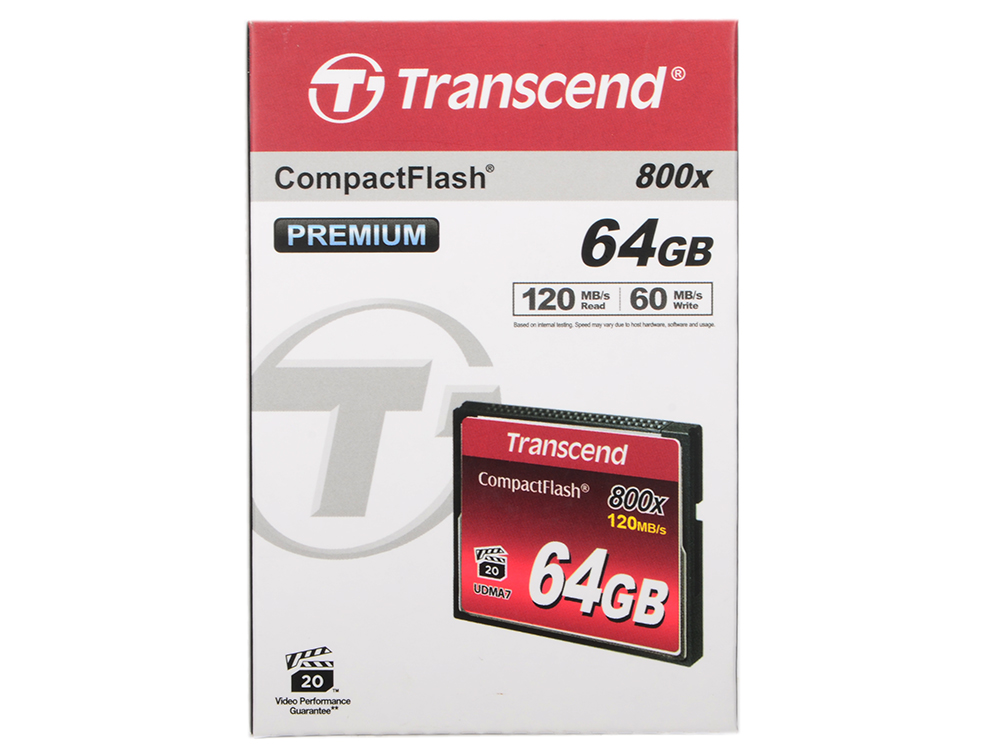 Карта памяти transcend compact flash 64gb