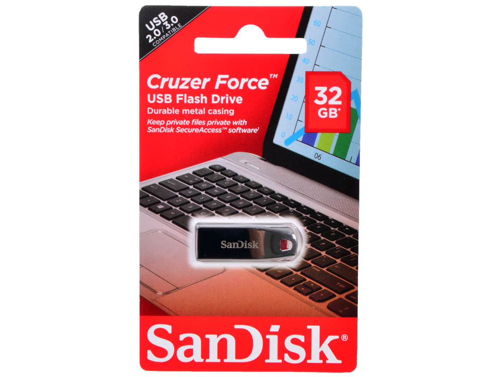 USB флешка SanDisk Cruzer Force 32GB (SDCZ71-032G-B35)