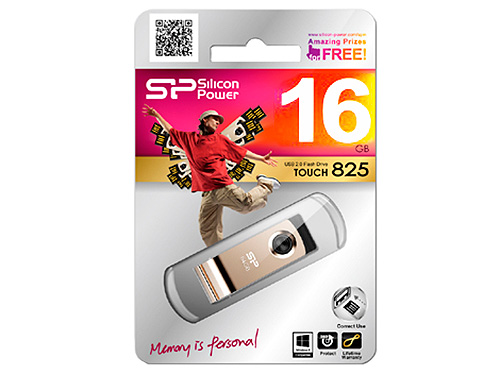 

USB флешка Silicon Power Touch 825 16GB Champagne (SP016GBUF2825V1C) USB 2.0