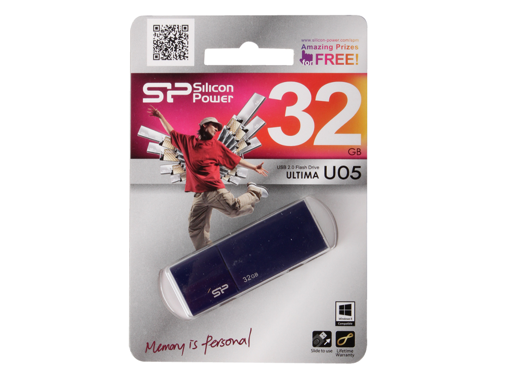 Внешний накопитель 32GB USB Drive (USB 2.0) Silicon Power Ultima U05 Blue (SP032GBUF2U05V1D) Внешний накопитель 32GB USB Drive (USB 2.0) Silicon Power Ultima U05 Blue (SP032GBUF2U05V1D)