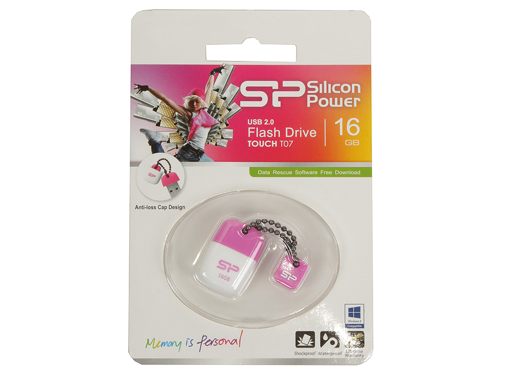 

USB флешка Silicon Power Touch T07 16GB Pink (SP016GBUF2T07V1P) USB 2.0