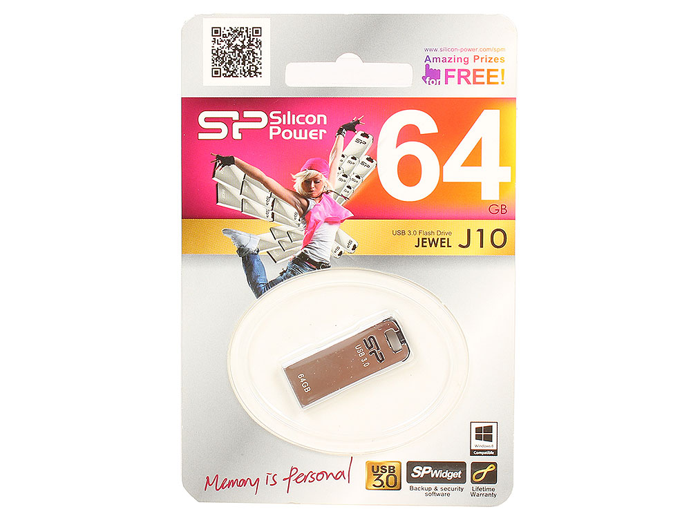 

Внешний накопитель 64GB USB Drive <USB 3.0> Silicon Power Jewel J10 (SP064GBUF3J10V1K)