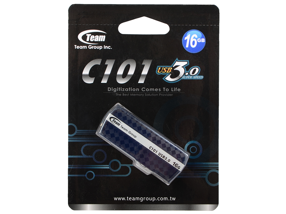 

Флешка USB 16Gb Team C101 серебристый TC101316GS01