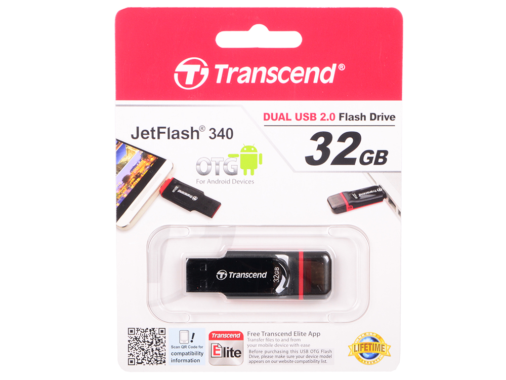 

Флешка USB 32Gb Transcend JetFlash 340 TS32GJF340 черный