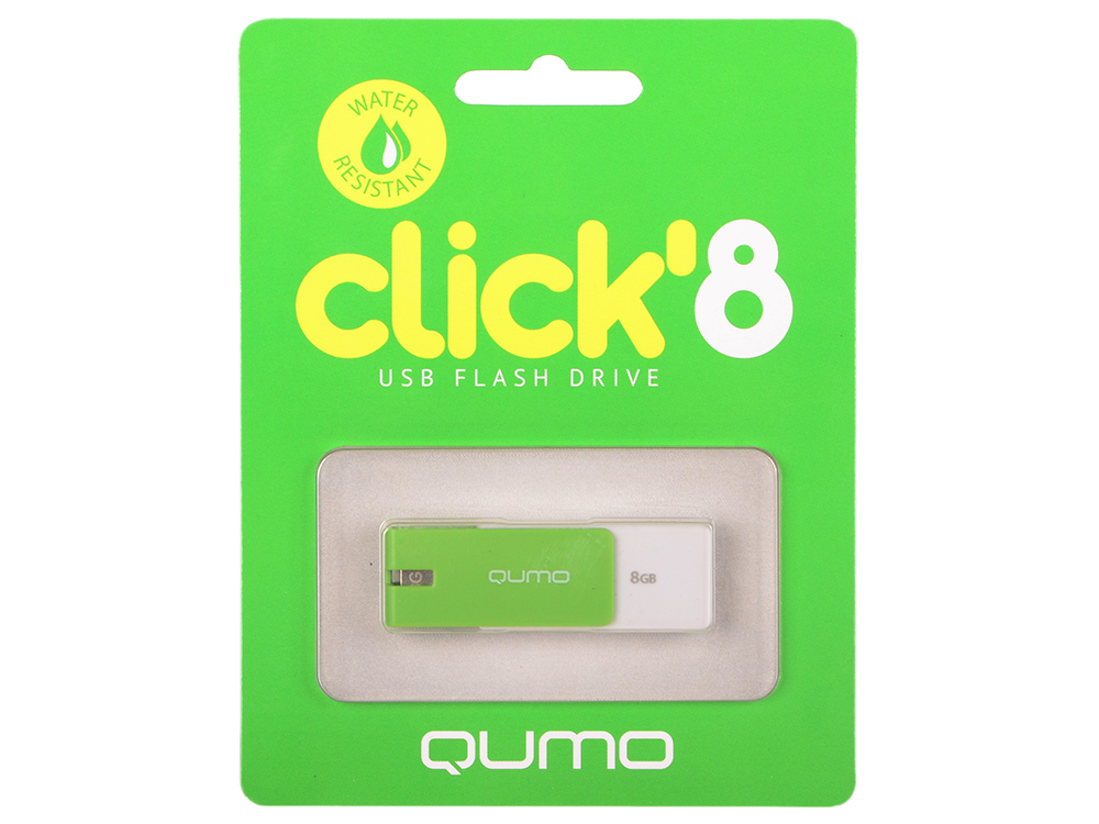 

USB флешка QUMO Click 8GB Green (QM8GUD-CLK-Mint) USB 2.0