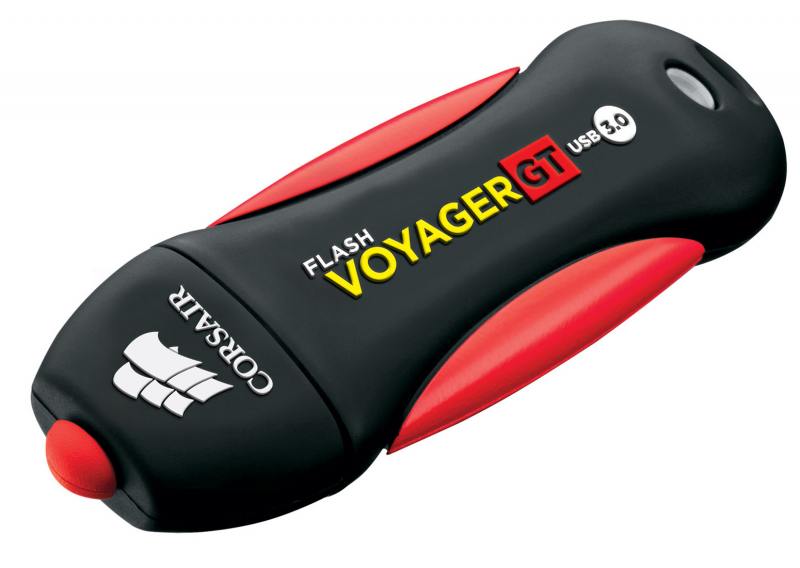 

Флешка USB 64Gb Corsair Voyager GT CMFVYGT3B-64GB черный красный