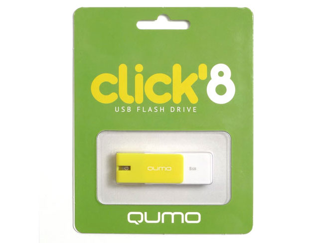 

USB флешка QUMO Click 8GB Lemon (QM8GUD-CLK-Lemon) USB 2.0