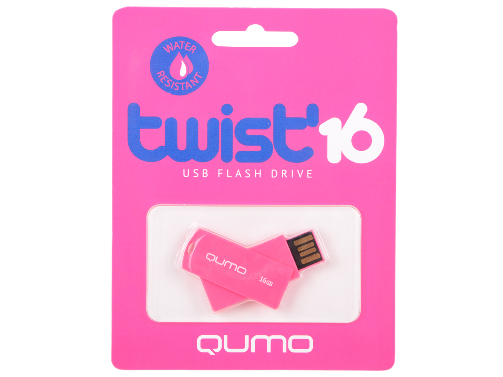 

USB флешка QUMO Twist Cerise 16GB Green (QM16GUD-TW-Cerise) USB 2.0