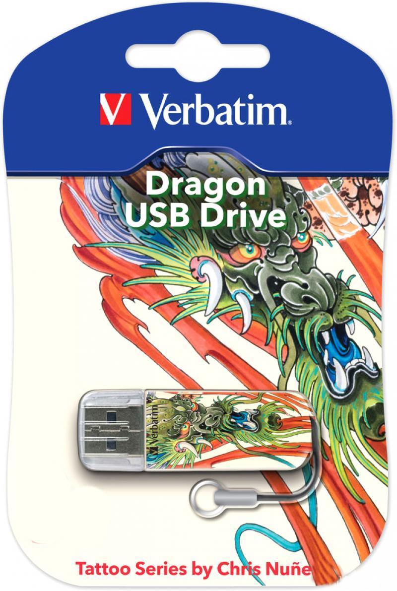 Verbatim 8gb USB Mini Tattoo Edition Dragon