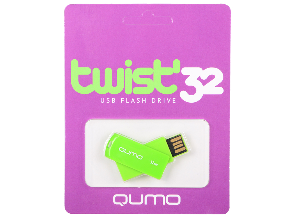 USB флешка QUMO Twist Pistachio 32GB Green (QM32GUD-TW-Pistachio) USB 2.0
