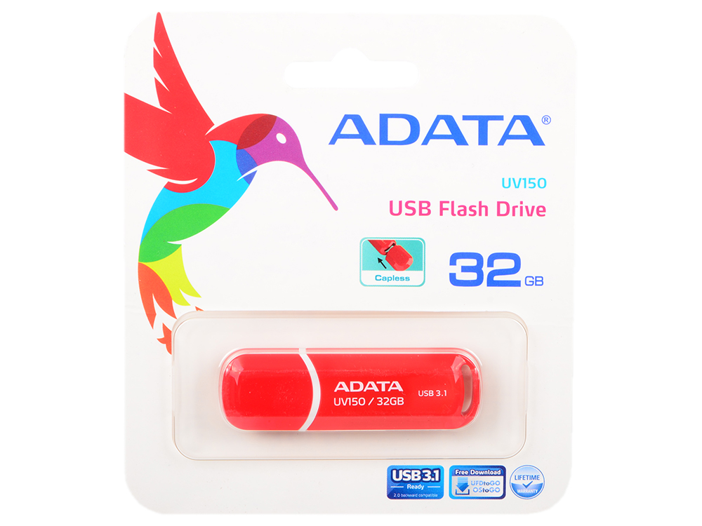 

Флешка USB 32Gb A-Data UV150 USB3.0 AUV150-32G-RRD красный