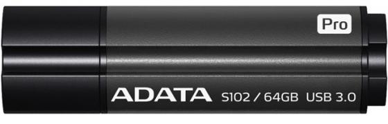 

USB флешка A-Data S102P 64GB Grey (AS102P-64G-RGY) USB 3.0 / 100 МБ/cек / 50 МБ/cек