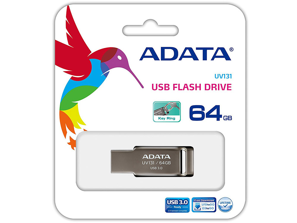 

USB флешка A-Data UV131 64GB Gray (AUV131-64G-RGY) USB 3.0