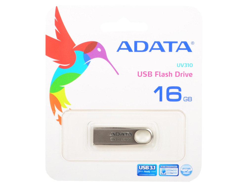 

USB флешка A-Data UV310 16Gb Gold (AUV310-16G-RGD) USB 3.1