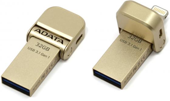 

Флешка USB 32Gb A-Data AI920 AAI920-32G-CGD золотистый USB 3.1 / Lightning