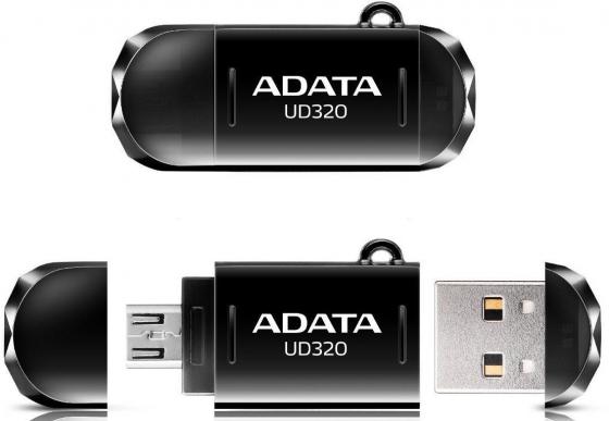 

USB флешка A-Data DashDrive Durable UD320 64GB Black (AUD320-64G-RBK) USB 2.0, microUSB / 15 МБ/cек / 5 МБ/cек