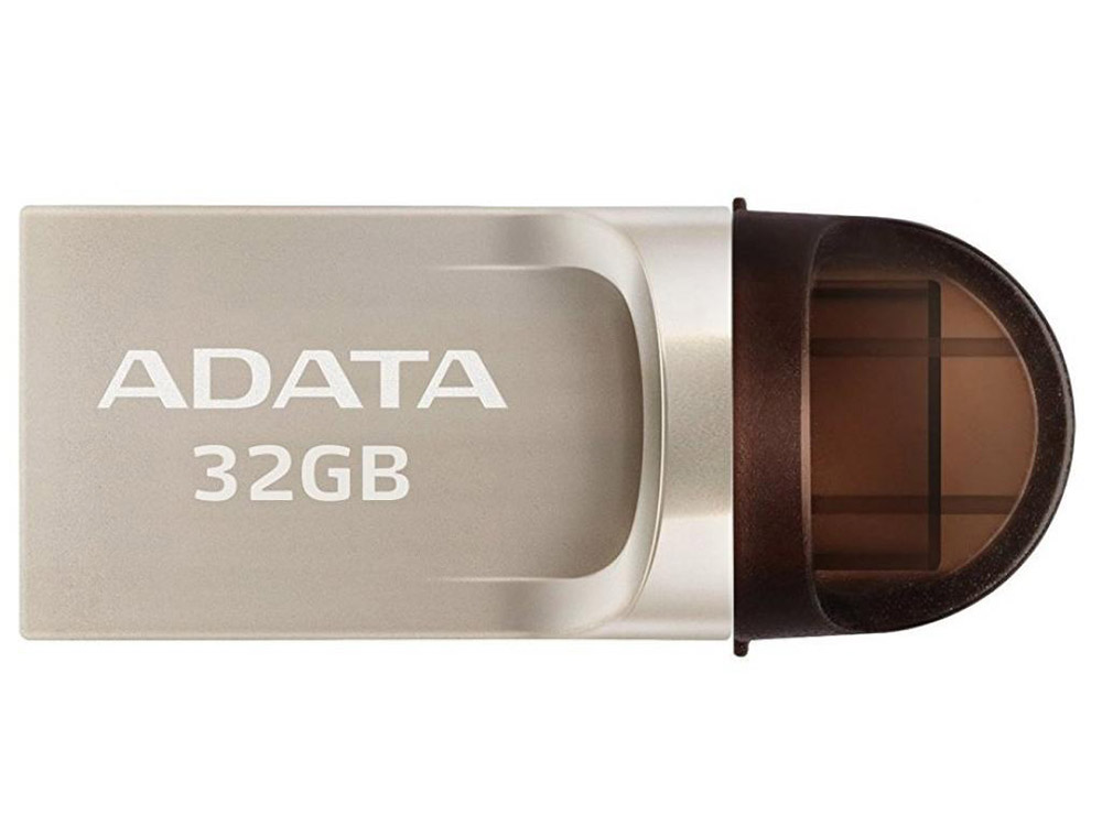 

Флешка USB 32Gb A-Data DashDrive UC370 OTG AUC370-32G-RGD золотистый