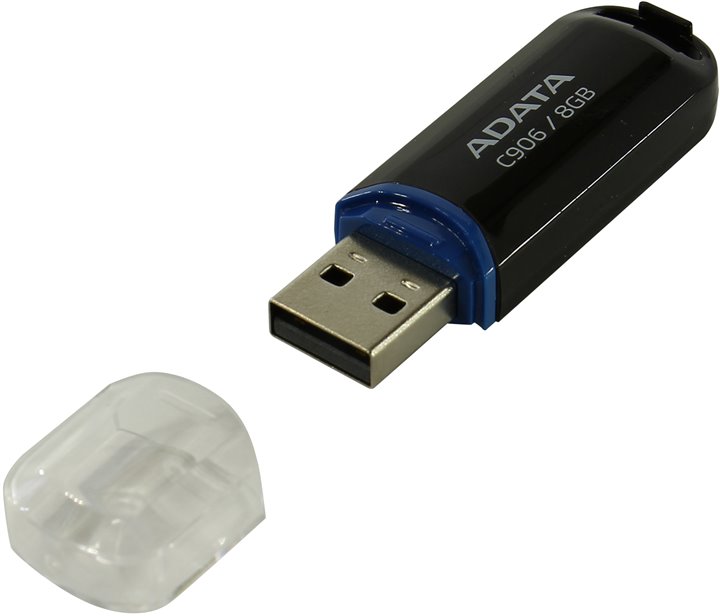 

USB флешка A-Data C906 8GB Black (AC906-8G-RBK) USB 2.0 / 15 МБ/cек / 5 МБ/cек