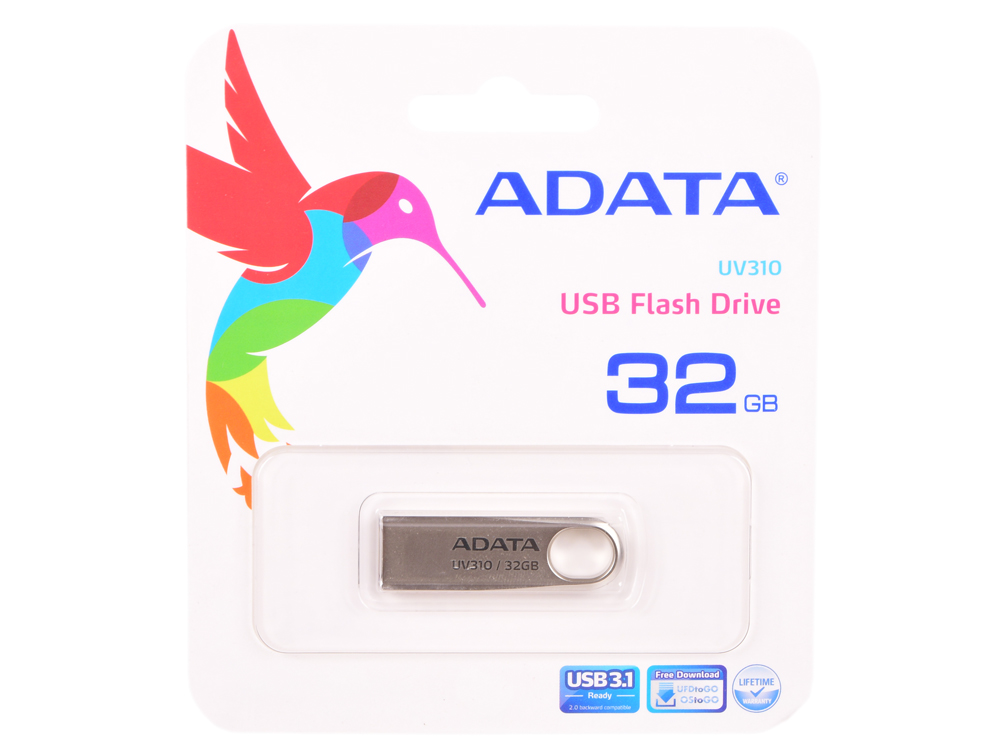 

USB флешка ADATA UV310 32Gb (AUV310-32G-RGD) USB 3.1