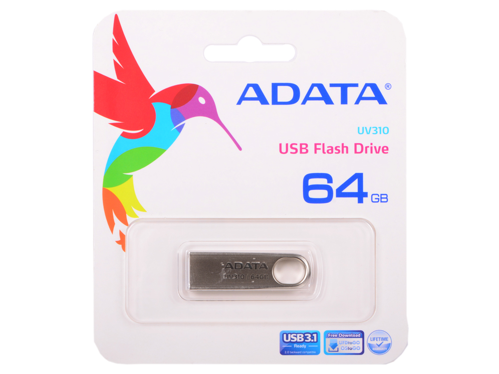 

USB флешка A-Data UV310 64GB Gold (AUV310-64G-RGD) USB 3.1