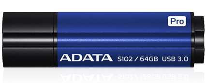 

USB флешка A-Data S102P Pro 64GB Blue (AS102P-64G-RBL) USB 3.0 / 100 МБ/cек / 50 МБ/cек