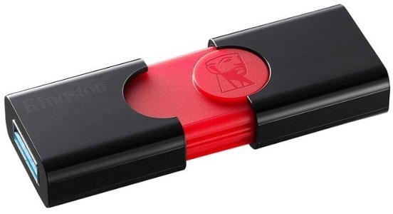 

USB флешка Kingston DataTraveler 106 16Gb Black/red (DT106/16GB) USB 3.0 / 100 Мб/с / 10 Мб/с