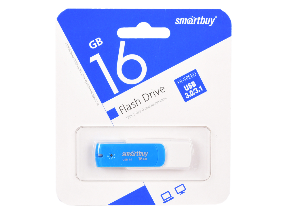 

USB флешка SmartBuy Diamond 16GB Blue (SB16GBDB-3) USB 2.0