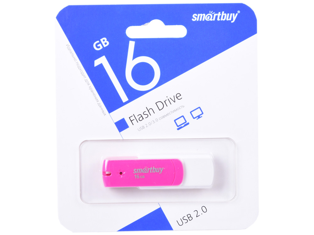 

USB флешка SmartBuy Diamond 16GB Pink (SB16GBDP) USB 2.0