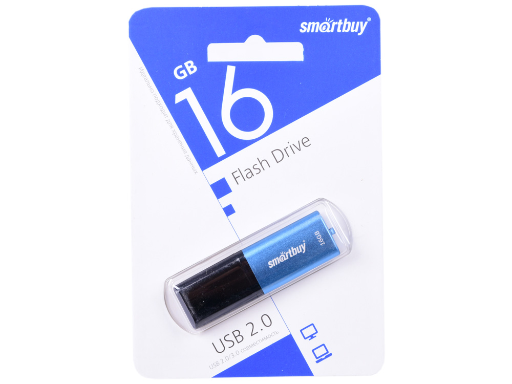 

USB флешка Smartbuy X-Cut 16Gb Sky Blue (SB16GBXC-SB) USB 2.0 / 15 МБ/cек / 5 МБ/cек