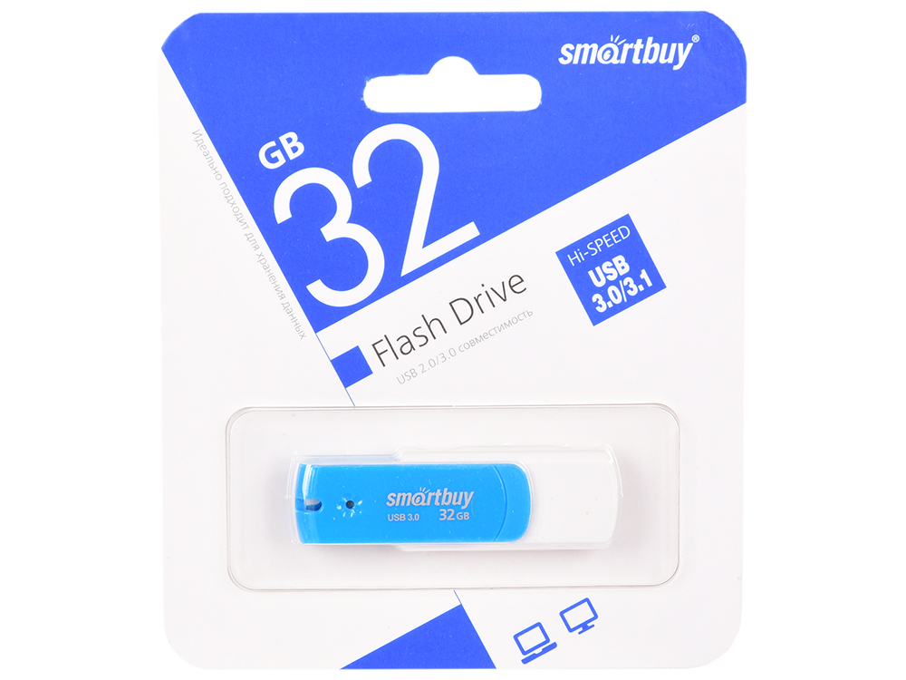 

USB флешка SmartBuy Diamond 32GB Blue (SB32GBDB-3) USB 2.0