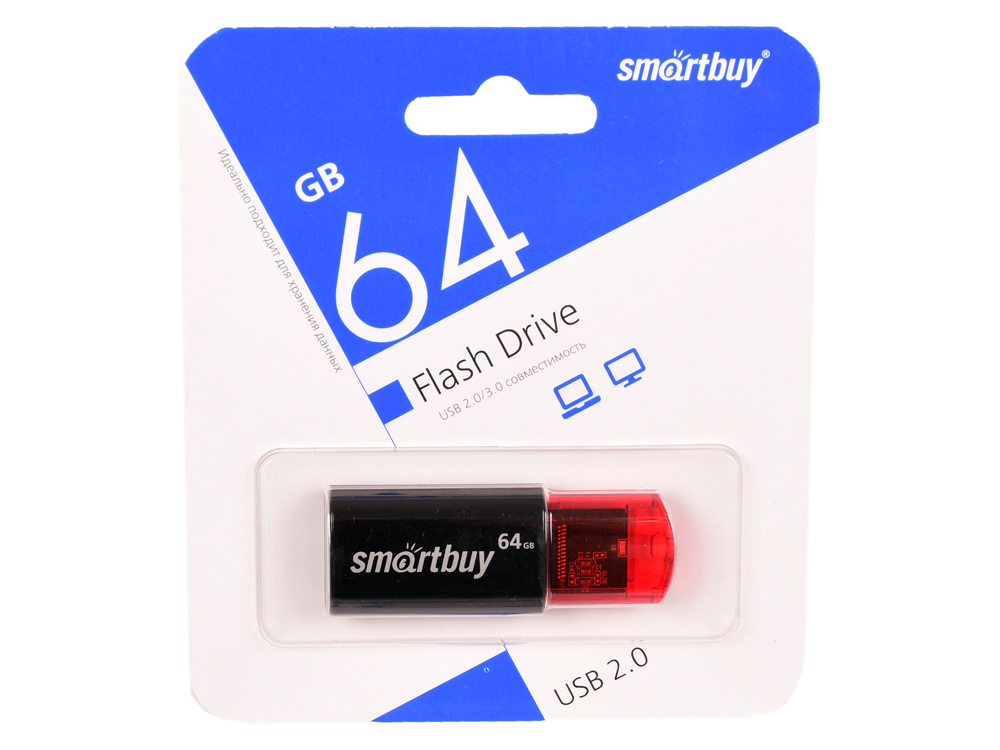 

USB флешка Smartbuy Click 64Gb Black (SB64GBCL-K) USB 3.0