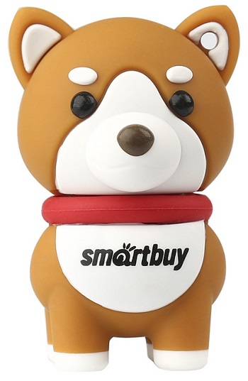 

USB флешка Smartbuy Akita Dog 16Gb Brown (SB16GBAkitaW) USB 2.0 / 15 Мб/с / 5 Мб/с